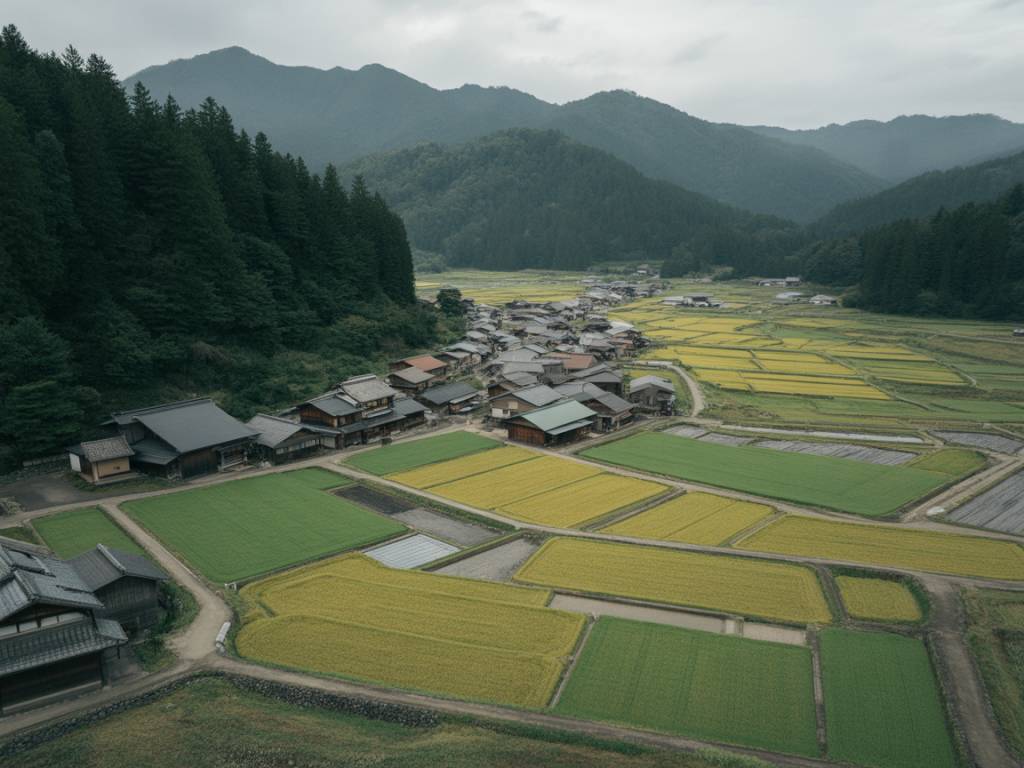 Explorer le Japon rural : itinéraire authentique entre rizières, ryokans et sources chaudes
