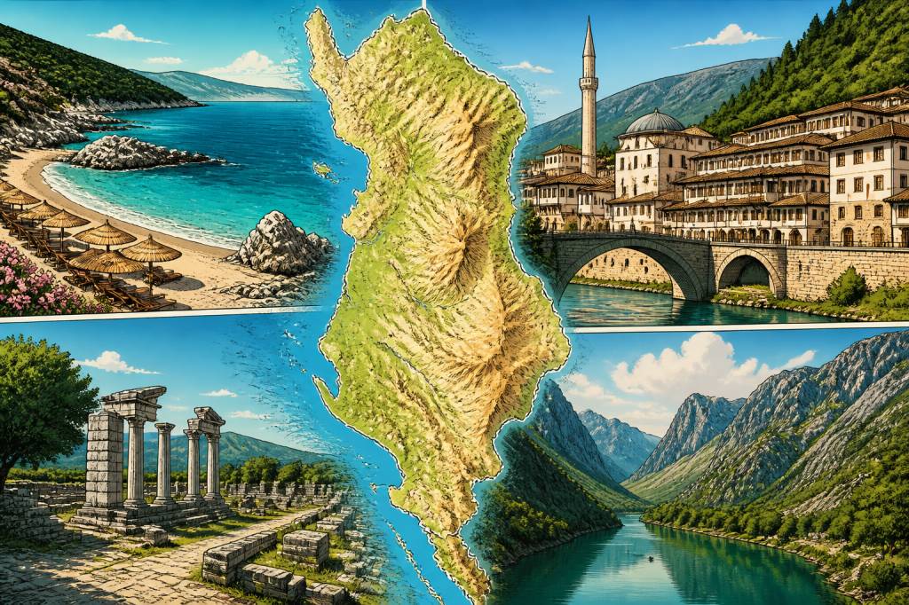 Albanie carte : les plus belles régions à découvrir
