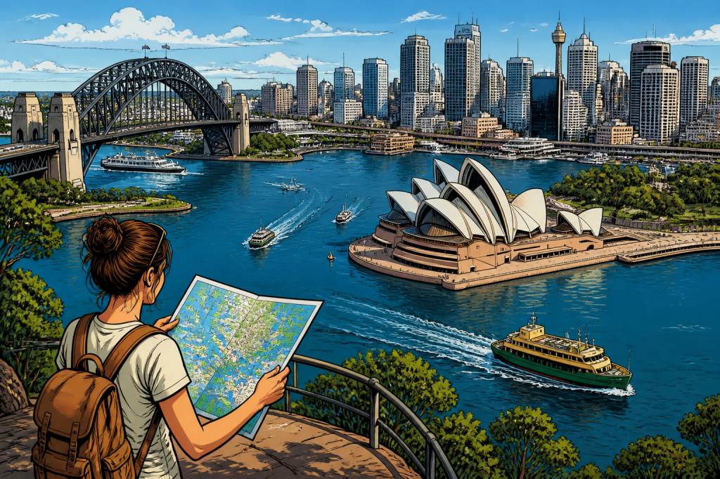 Australie Sydney carte : guide pratique pour explorer la ville et ses environs