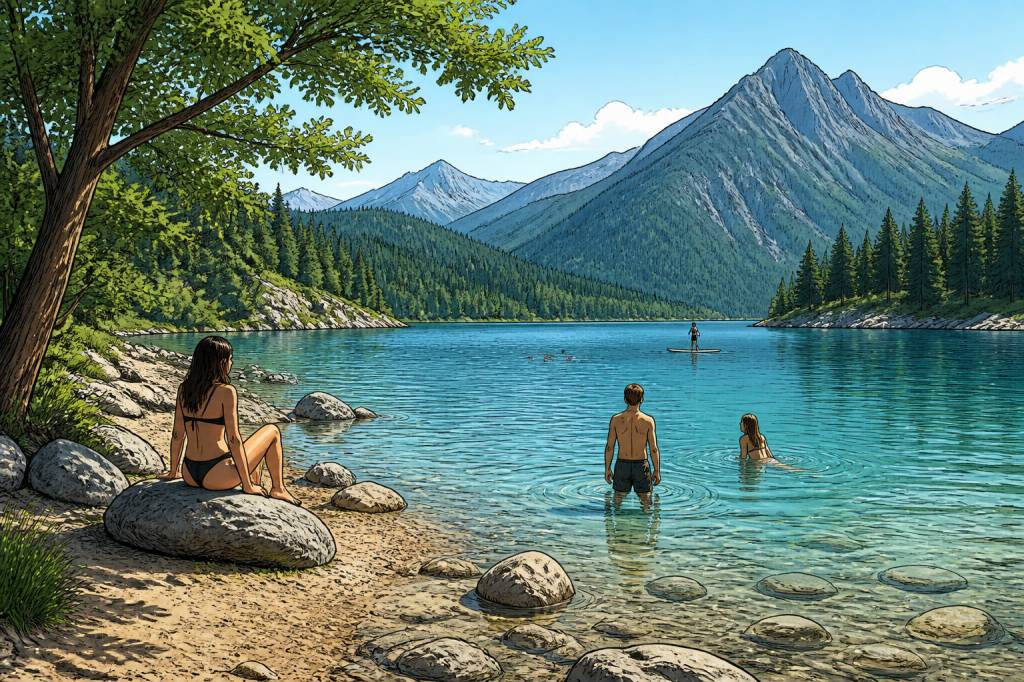 Baignade lac : les plus beaux endroits pour se rafraîchir en voyage