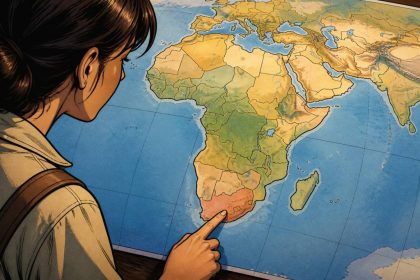 Afrique du sud carte du monde : où se situe ce pays fascinant ?