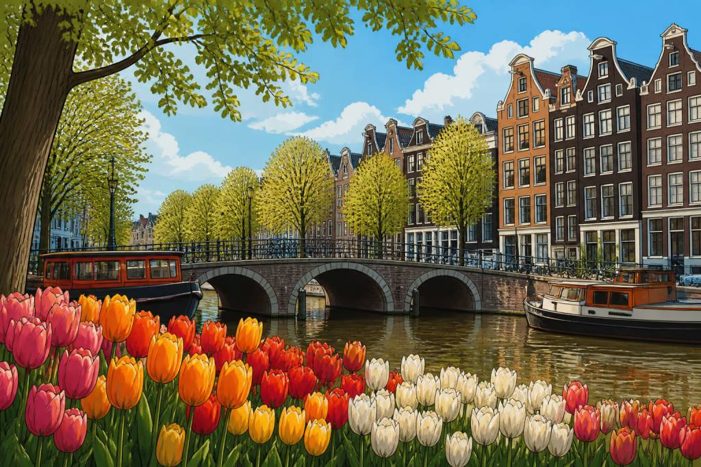 Amsterdam saison des tulipes : quand partir pour profiter des fleurs printanières