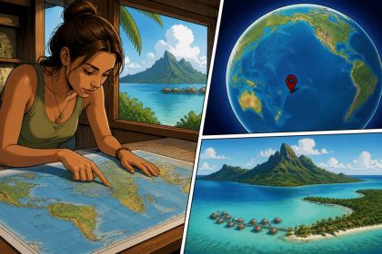 Bora bora sur la carte du monde : où se situe cette destination paradisiaque