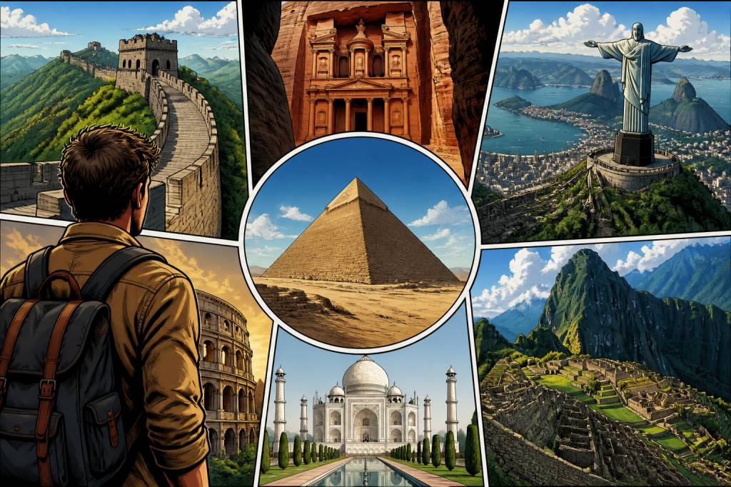 7 merveilles du monde en photo : un voyage spectaculaire à travers les continents