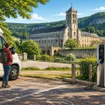 Abbaye Pierre-qui-Vire : photos et borne IRVE pour les voyageurs itinérants