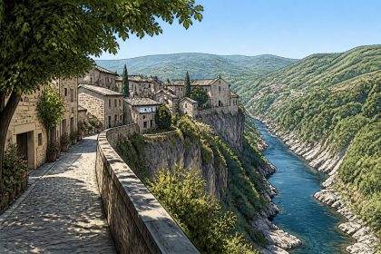 Aiguèze photos : découvrez les plus beaux paysages de ce village médiéval ─utigalugu