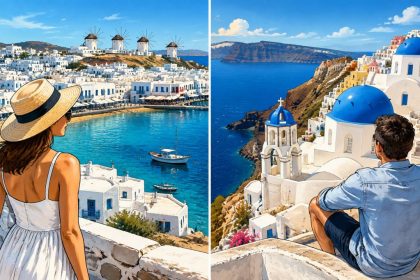 Mykonos ou Santorin : quelle île grecque choisir pour vos vacances ?