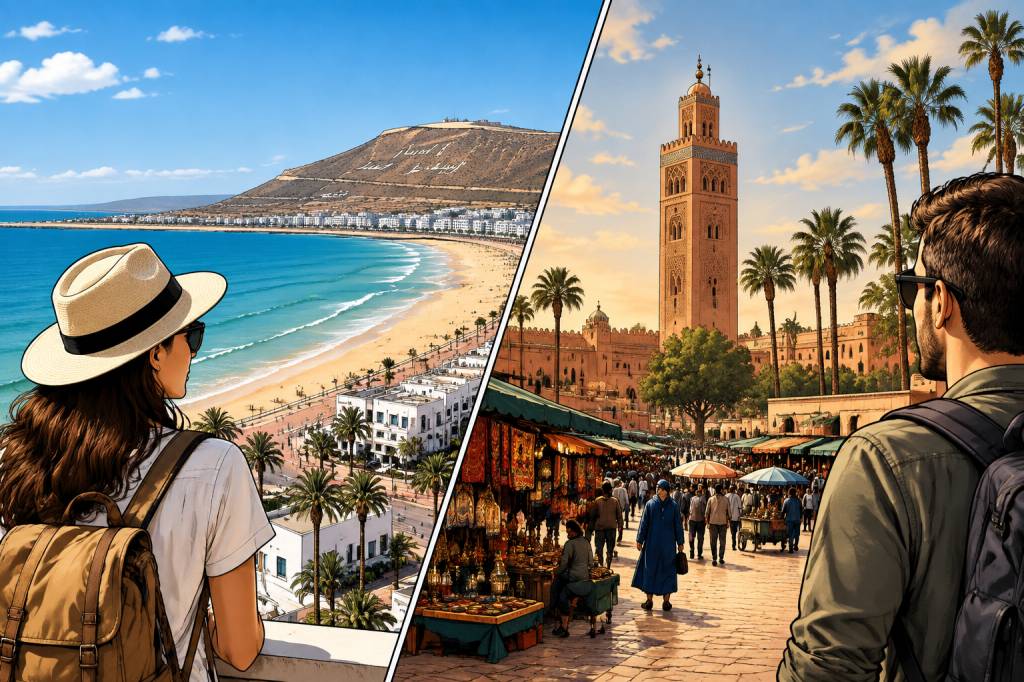 Agadir ou Marrakech : quelle destination choisir pour votre voyage au Maroc ?