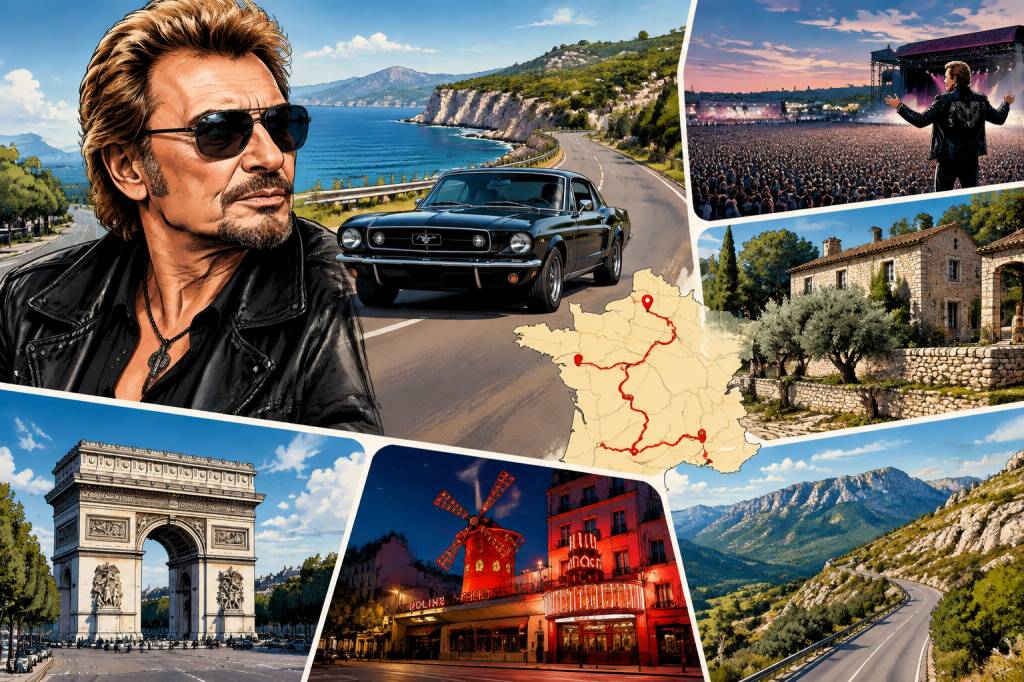 Johnny Hallyday sur la Route 6 itinéraire et lieux mythiques à découvrir
